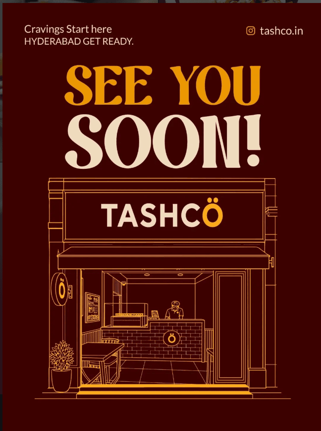 Illustration of the Tashcö storefront in Shaikpet, Hyderabad