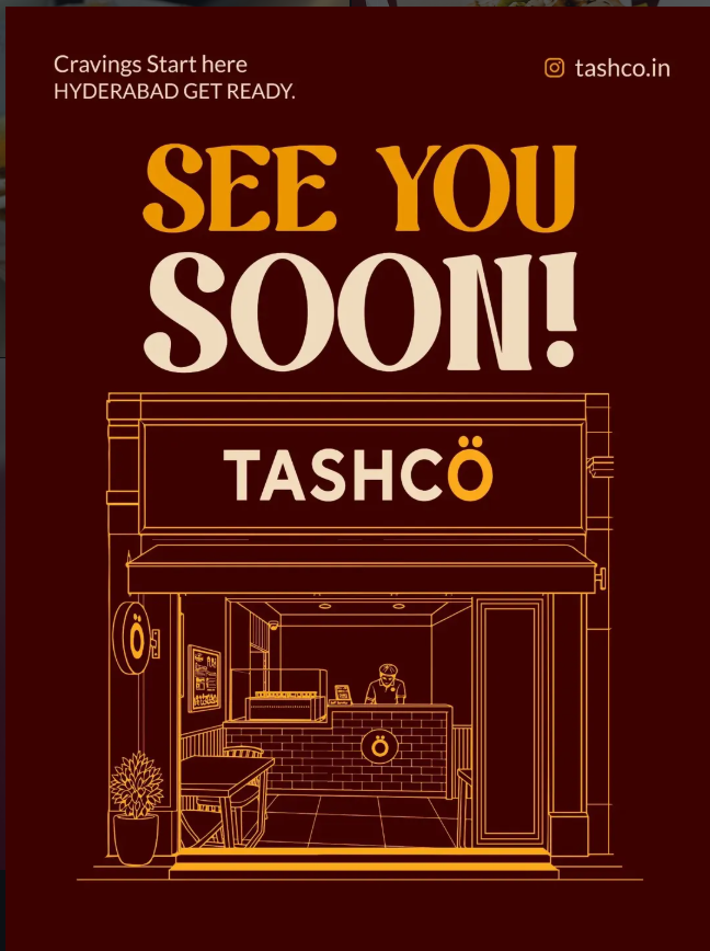 Illustration of the Tashcö storefront in Shaikpet, Hyderabad